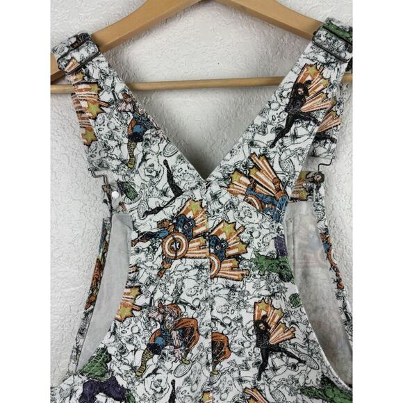 Marvel Her Universe Girls Overalls Size Large Iron Man Hulk Captain America - Picture 7 of 9